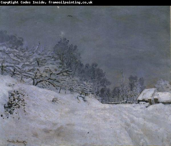 Claude Monet The Road in front of Saint-Simeon Farm in Winter